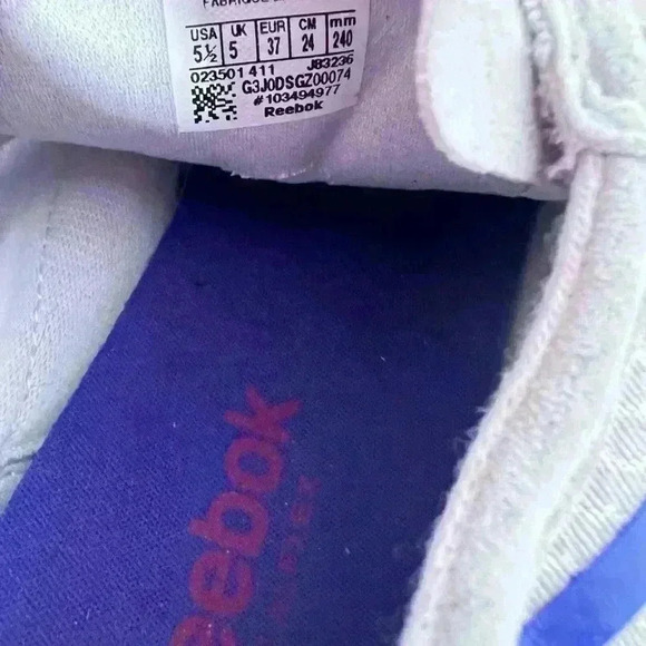 Reebok Real flex Women Running Shoes Size 5.6  Gray Pink Blue - Picture 2 of 7